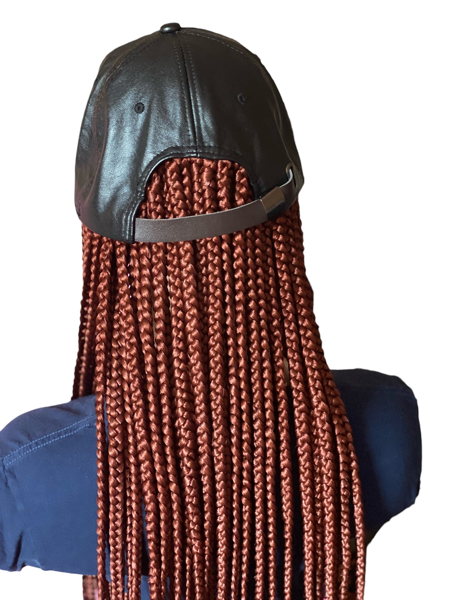 Brown Braided Hat Wig