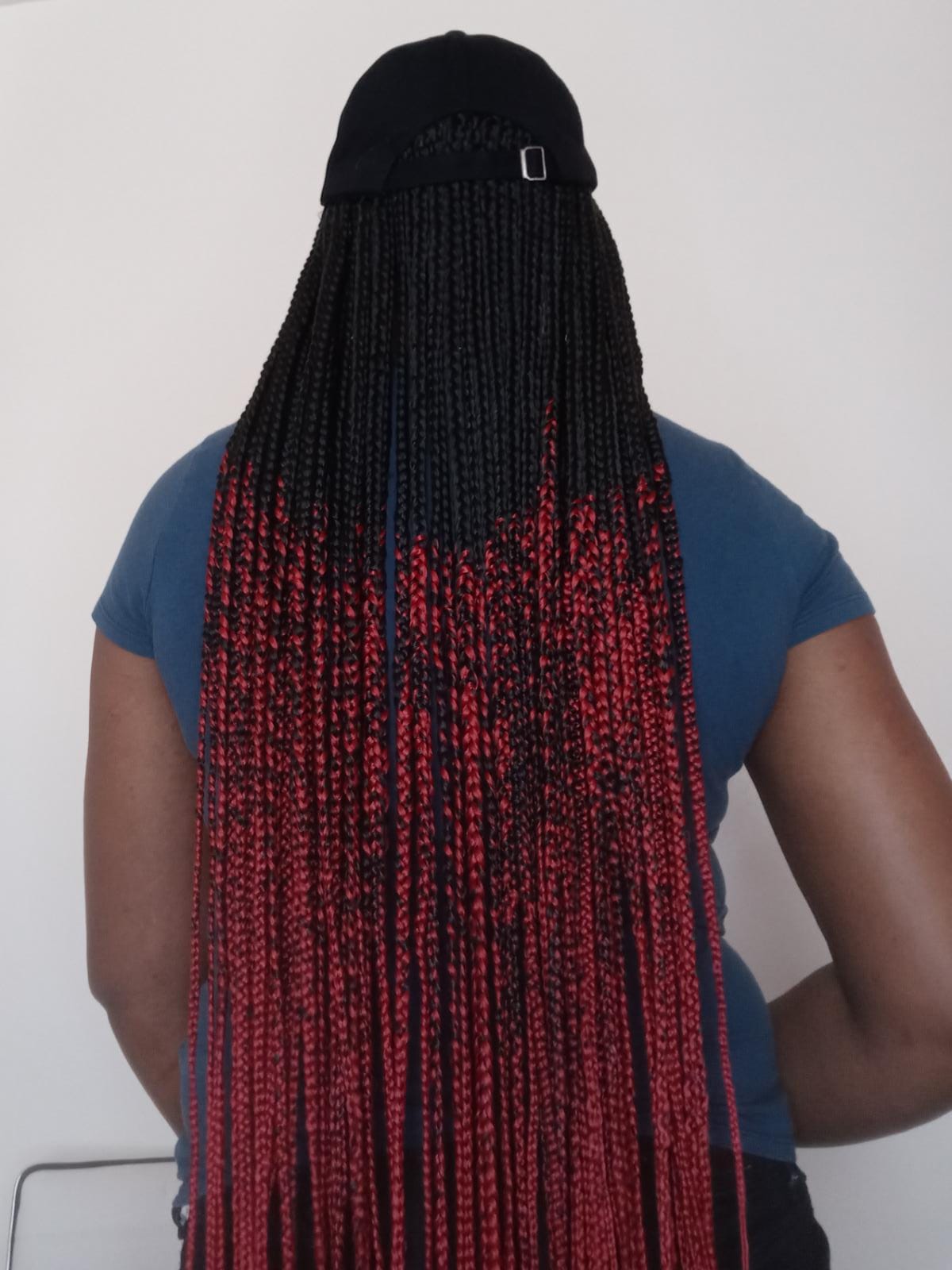 Ombre Braided Hat Wig